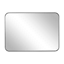 Neutype 32-Inch x 24-Inch Rectangular Stainless Steel Wall Mirror in Black