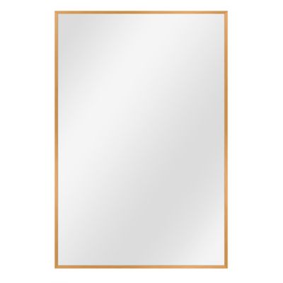NeuType 36-Inch x 24-Inch Rectangular Bathroom Hanging Mirror in Gold
