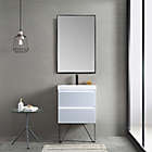 Alternate image 2 for NeuType 36-Inch x 24-Inch Rectangular Bathroom Hanging Mirror in Black