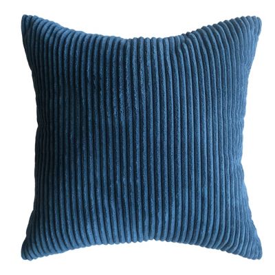 Simply Essential&trade; Corduroy Reversible Square Throw Pillow in Navy