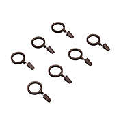 Simply Essential&trade; Deco Clip Curtain Rings in Brown (Set of 7)