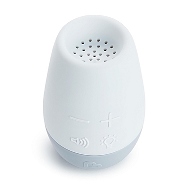Munchkin&reg; Shhh...&trade; Portable Sound and Light Soother in White/Blue. View a larger version of this product image.