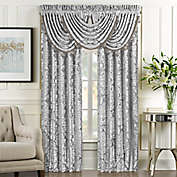 J. Queen New York BelAir 2-Pack 95-Inch Rod Pocket Window Curtain Panels in Silver