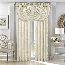J. Queen New York Marquis 2-Pack 95-Inch Rod Pocket Window Curtain Panels in Ivory