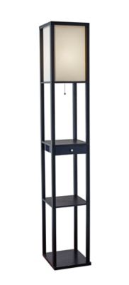 Simply Essential&trade; Etagere Floor Lamp with Drawer in Black
