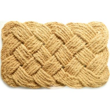 Bee &amp; Willow&trade; 18" x 30" Lover's Knot Coir Door Mat in Beige. View a larger version of this product image.