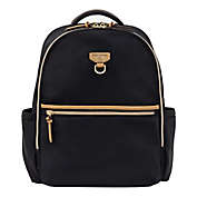 TWELVElittle On-the-Go Backpack Diaper Bag in Black/Tan