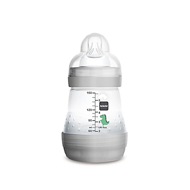 MAM 5 oz. Anti-Colic Bottle in White. View a larger version of this product image.