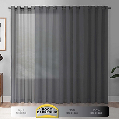 Eclipse Kendall 63-Inch Rod Pocket Blackout Window Curtain Panel in Ivory (Single). View a larger version of this product image.