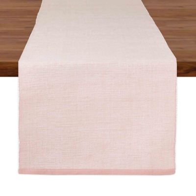 Fine Ribbed 72-Inch Table Runner in Pale Mauve