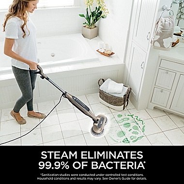 Shark&reg; Steam & Scrub S7001 All-in-one Scrubbing and Sanitizing Hard Floor Steam Mop in Gold/Cashmere. View a larger version of this product image.
