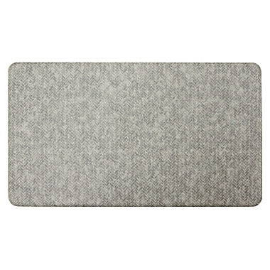Bee &amp; Willow&trade; Herringbone Kitchen Mat in Grey. View a larger version of this product image.