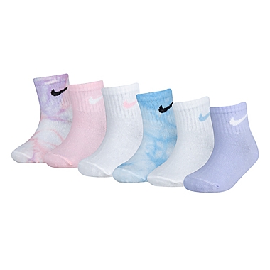 Nike&reg; Size 2-4T 6-Pack Socks in Tie Dye. View a larger version of this product image.