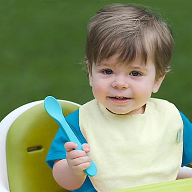 green sprouts&reg; 10-Pack Infant Stay-dry Bibs in Aqua-Multi Set. View a larger version of this product image.