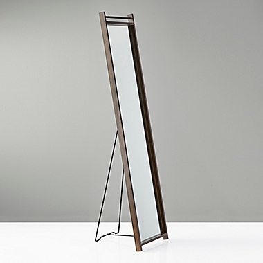 Adesso&reg; Abigail 13-Inch x 61-Inch Rectangular Standing Floor Mirror in Walnut. View a larger version of this product image.