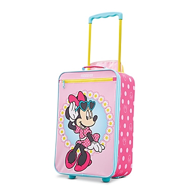 American Tourister&reg; Disney&reg; Minnie 18-Inch Upright Luggage in Pink. View a larger version of this product image.