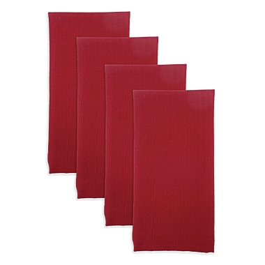 Simply Essential&trade; Essentials Solid Color Napkins in Red (Set of 4). View a larger version of this product image.