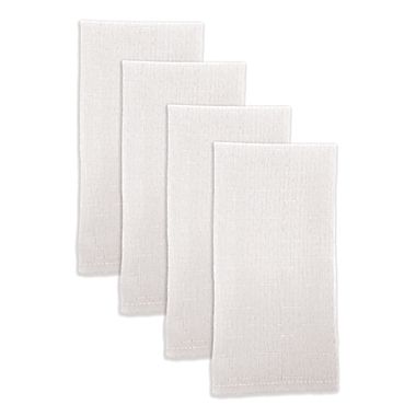 Simply Essential&trade; Essentials Solid Color Napkins in White (Set of 4). View a larger version of this product image.