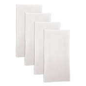 Simply Essential&trade; Essentials Solid Color Napkins in White (Set of 4)