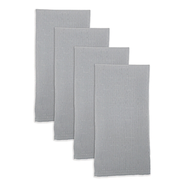 Simply Essential&trade; Essentials Solid Color Napkins in Grey (Set of 4). View a larger version of this product image.