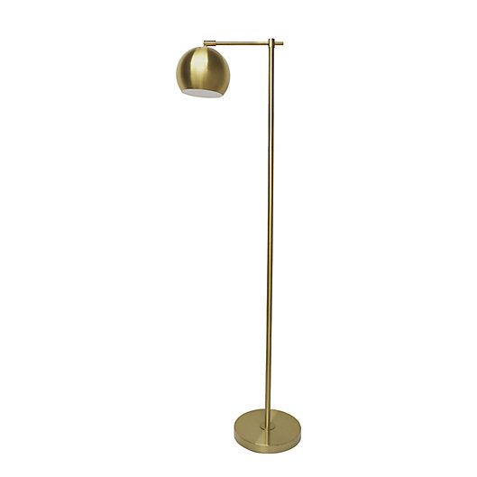 Alternate image 1 for Studio 3B™ Globe Floor Lamp in Brushed Gold with Metal Shade