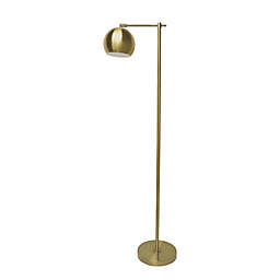 Studio 3B&trade; Globe Floor Lamp in Brushed Gold with Metal Shade