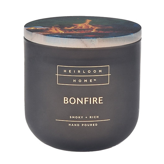 Bonfire 14 Oz Jar Candle With Wood Lid, Heirloom Wood Countertops Egyptian Cotton