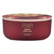 Heirloom Home&trade; Baked Apple Pie 18 oz. Oval Dish Candle with Wood Lid