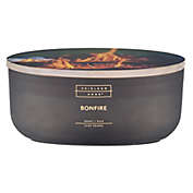 Heirloom Home&trade; Bonfire 18 oz. Oval Dish Candle with Wood Lid