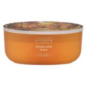Heirloom Home&trade; Woodland Walk 18 oz. Oval Dish Candle with Wood Lid