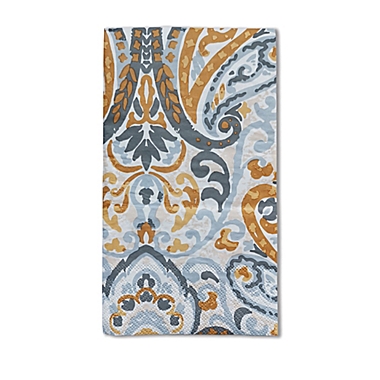 Paisley 32-Count Paper Guest Towels in Yellow. View a larger version of this product image.