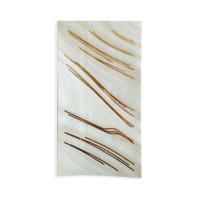 Marble 32-Count Paper Guest Towels in Gold image