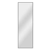 Neutype Modern 64-Inch x 21-Inch Rectangular Floor Mirror with Stand in Silver