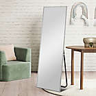 Alternate image 1 for Neutype Modern 64-Inch x 21-Inch Rectangular Floor Mirror with Stand in Silver
