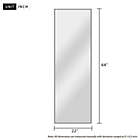 Alternate image 5 for Neutype Modern 64-Inch x 21-Inch Rectangular Floor Mirror with Stand in Silver