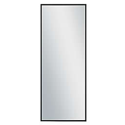 Neutype Modern 59-Inch x 20-Inch Rectangular Floor Mirror with Stand in Black