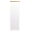 Alternate image 0 for Neutype Modern 59-Inch x 20-Inch Rectangular Floor Mirror with Stand in Gold