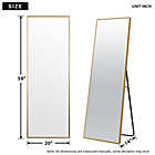 Alternate image 5 for Neutype Modern 59-Inch x 20-Inch Rectangular Floor Mirror with Stand in Gold