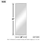 Alternate image 5 for Neutype Modern 59-Inch x 20-Inch Rectangular Floor Mirror with Stand in Silver