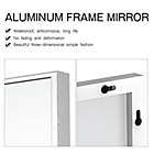 Alternate image 4 for Neutype Modern 59-Inch x 20-Inch Rectangular Floor Mirror with Stand in Silver
