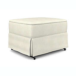 Best Chairs® Fabric Gliding Ottoman in Ivory Snow