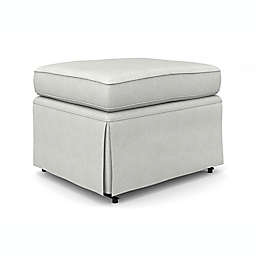 Best Chairs Model 0036 Skirted Gliding Ottoman in Oyster Pearl