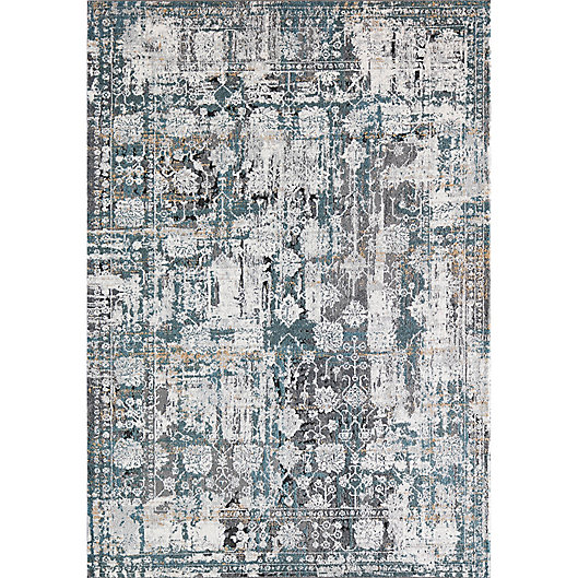 Rugs America Bentley Paradise Area Rug, Blue And White Rugs