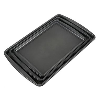 Simply Essential&trade; 3-Piece Nonstick Baking Sheet Pans Set. View a larger version of this product image.