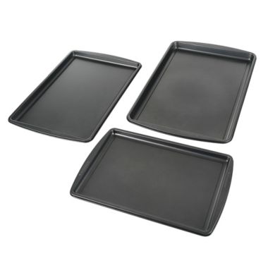 Simply Essential&trade; 3-Piece Nonstick Baking Sheet Pans Set. View a larger version of this product image.