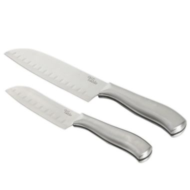 Our Table&trade; 2-Piece Stainless Steel Santoku Knife Set. View a larger version of this product image.