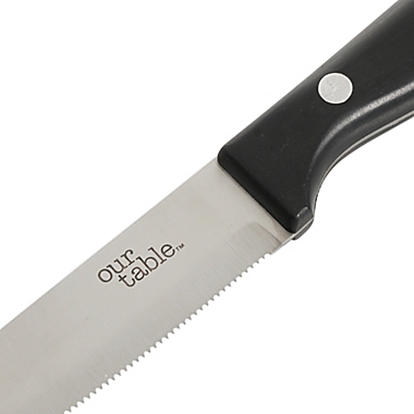 Our Table&trade; 6-Piece Triple Rivet Steak Knife Set. View a larger version of this product image.