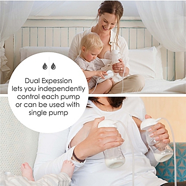 Crane Select Cordless Electric Single Breast Pump in White. View a larger version of this product image.