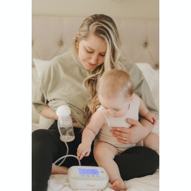 Crane Deluxe Cordless Electric Double Breast Pump in White. View a larger version of this product image.