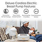 Alternate image 3 for Crane Deluxe Cordless Electric Double Breast Pump in White